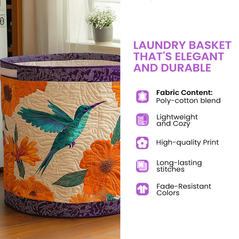 Close view of the wave-stitch quilting and sheep detail on the Sheep Heaven laundry basket