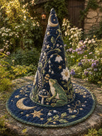 Quilted Witch Hat - Moonlit Frog Garden – view 3