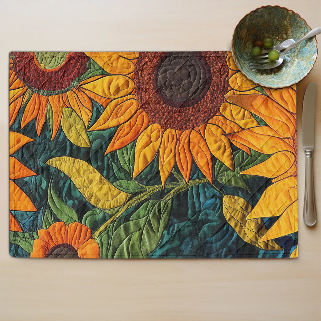 Quilted Placemats - Elegant Sunflower – view 2