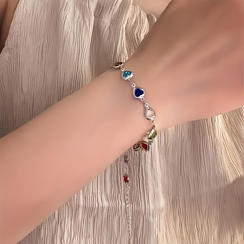 Bracelet - Rainbow Hearts