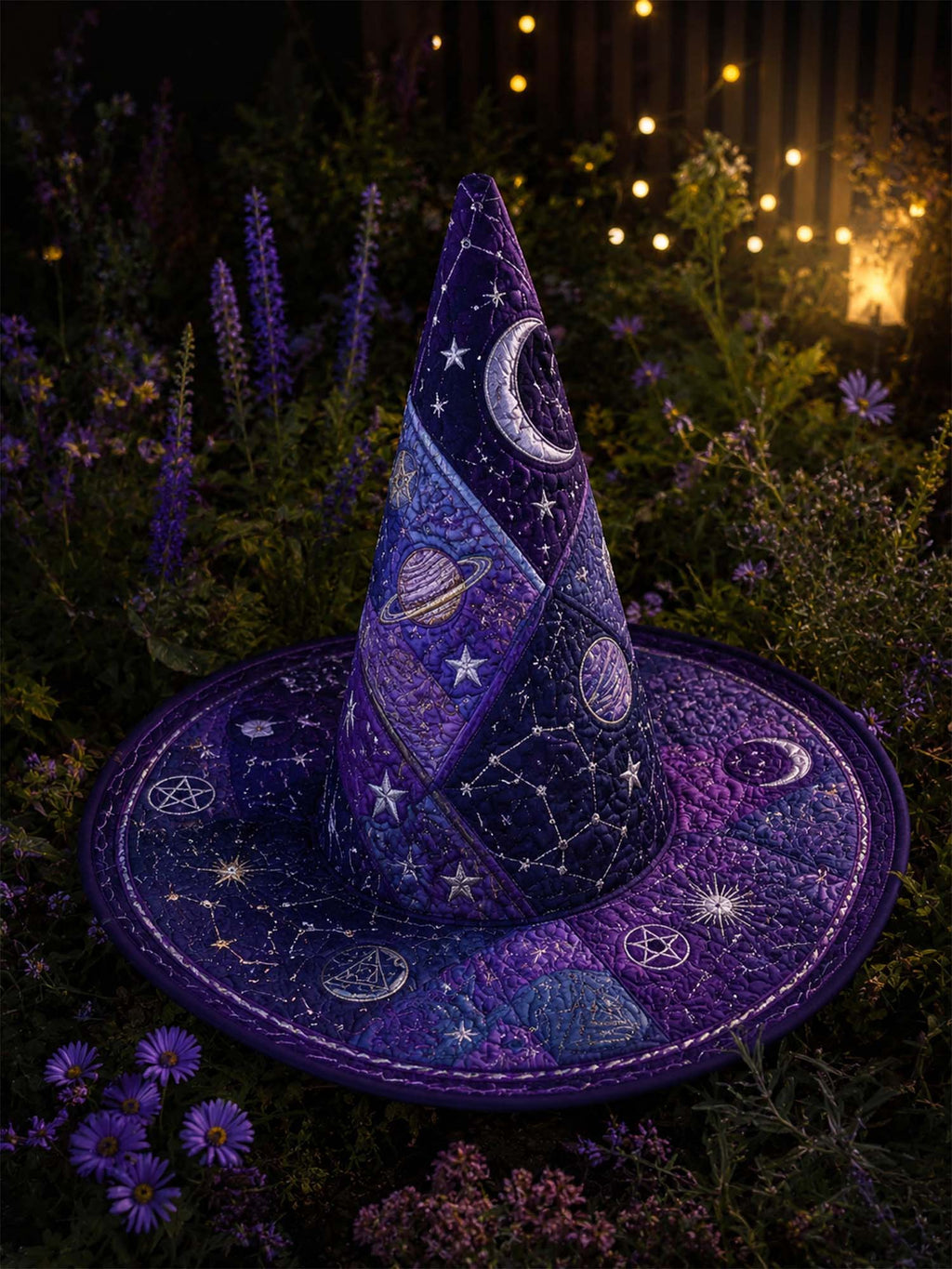 Quilted Witch Hat - Cosmic Constellation – view 3