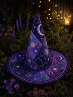 Quilted Witch Hat - Cosmic Constellation – view 3