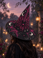 Quilted Witch Hat - Pink Spiderweb – view 2