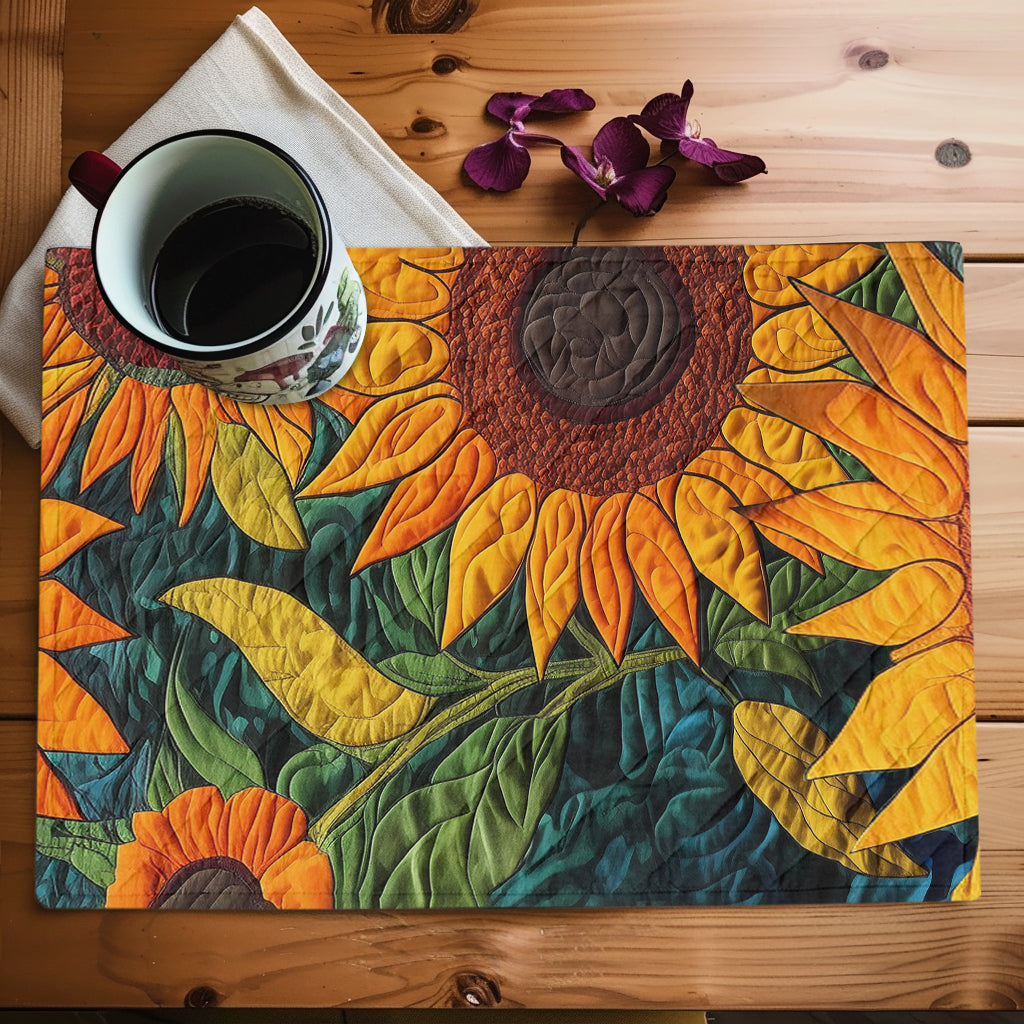 Quilted Placemats - Elegant Sunflower – view 3