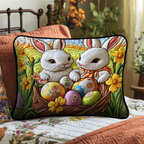 Quilted Pillowcase - Easter Bunnies – view 2