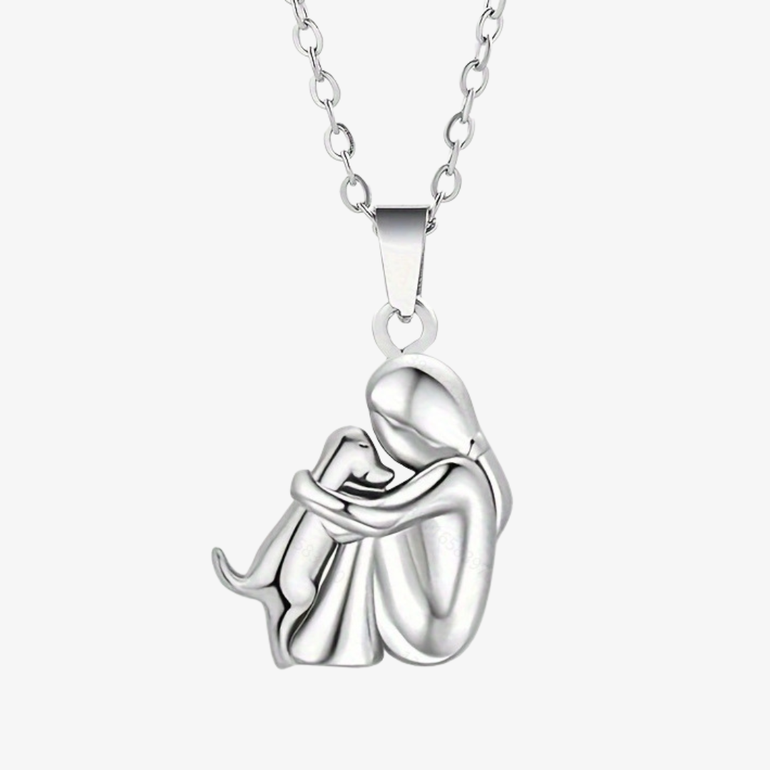 Pendant Necklace - Dog Cuddle