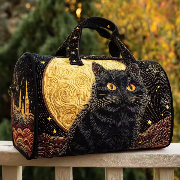 Shannon soft quilted travel bag with wave-stitch quilting