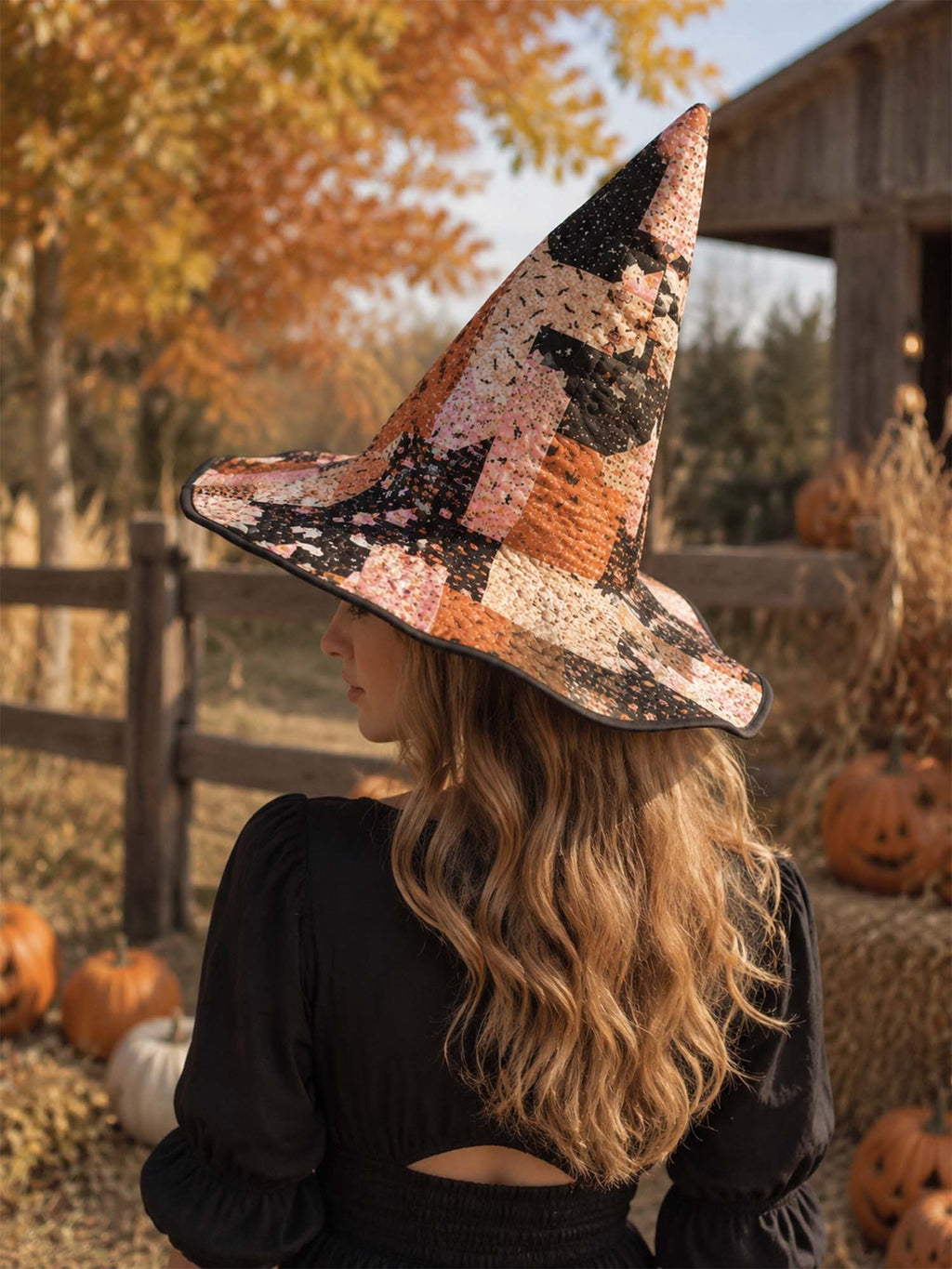 Quilted Witch Hat - Patchwork Ghosts – view 2