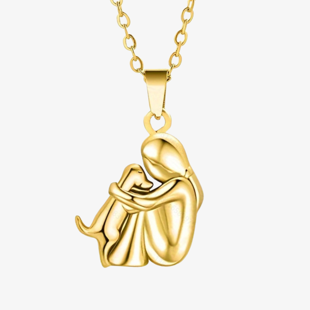 Pendant Necklace - Dog Cuddle