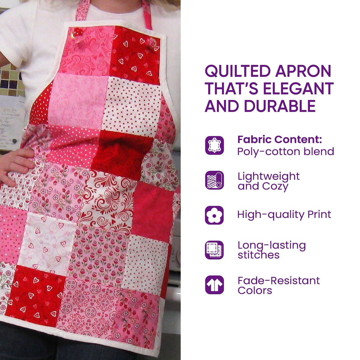 Quilted Apron - Patchwork Husky – view 3
