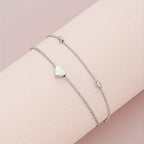 Necklace & Bracelet Set - Pearls & Heart