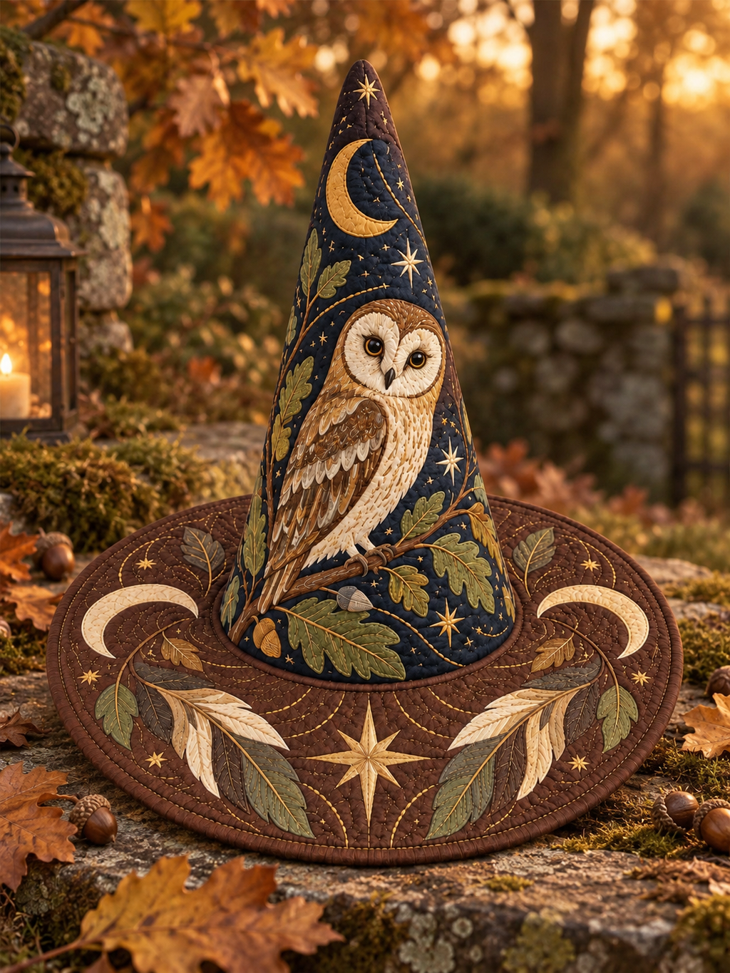 Quilted Witch Hat - Woodland Owl – view 2