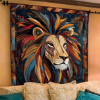Quilted Throw - Savannah Lion – view 2