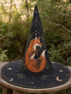 Quilted Witch Hat - Midnight Fox – view 3