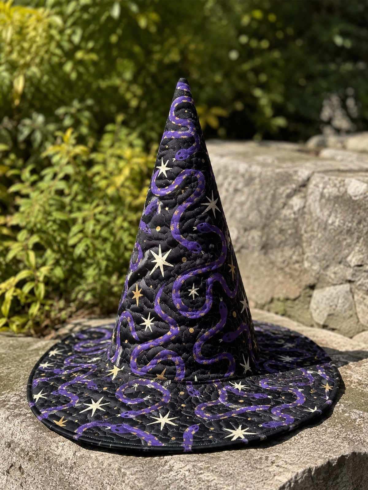Quilted Witch Hat - Starry Serpent – view 3