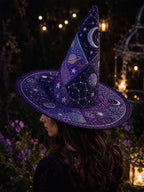Quilted Witch Hat - Cosmic Constellation – view 2