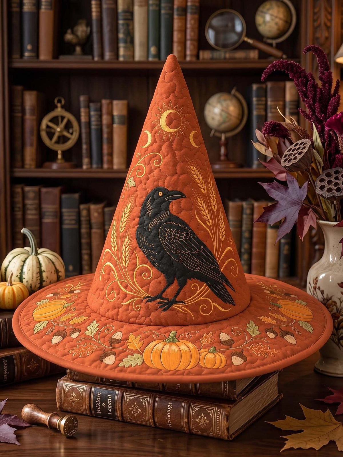 Quilted Witch Hat - Raven Harvest – view 6