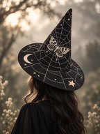 Quilted Witch Hat - Moth Web Moon – view 3