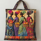 Soulful Market quilted tote bag – women on cream