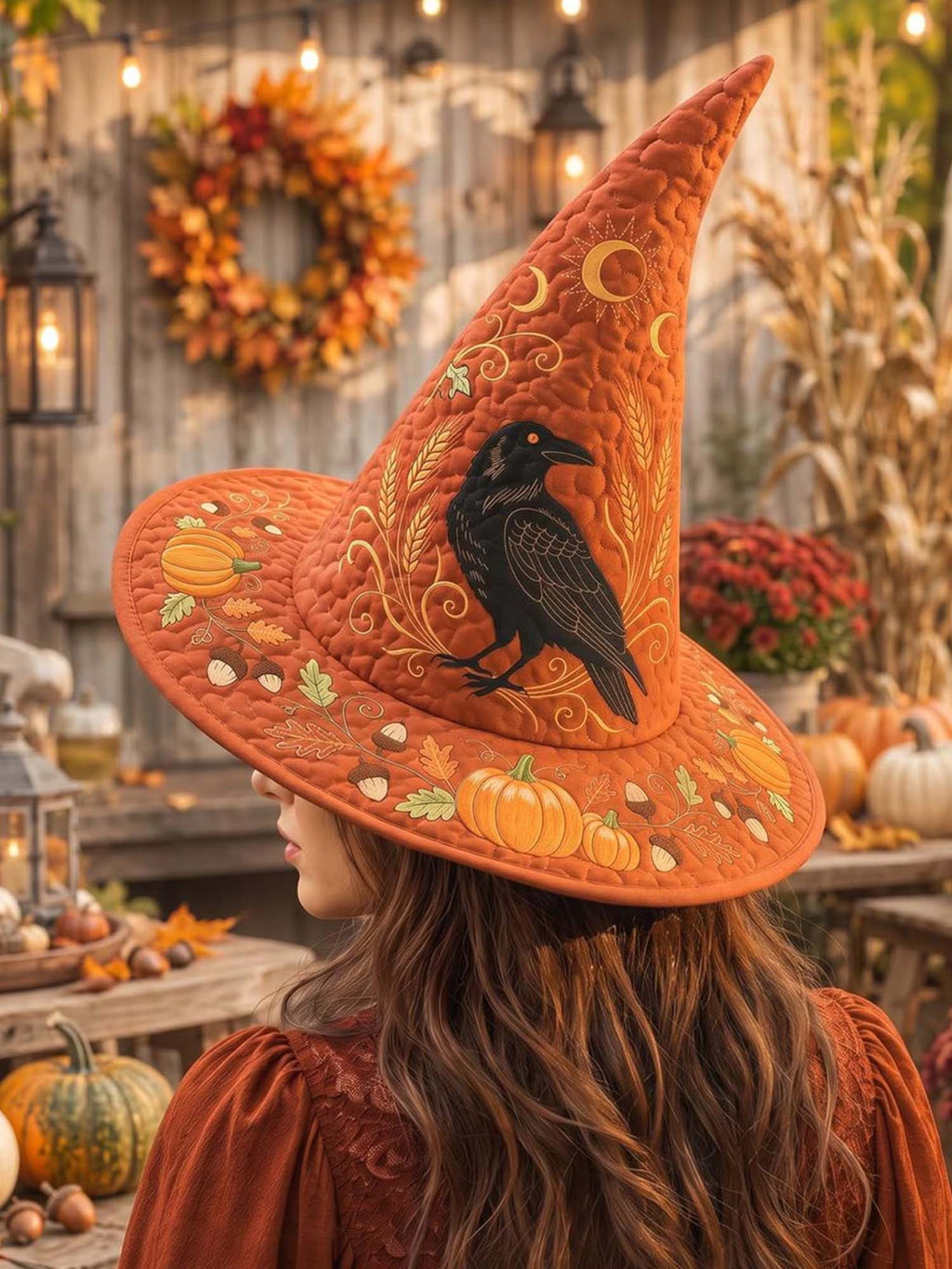 Quilted Witch Hat - Raven Harvest – view 3