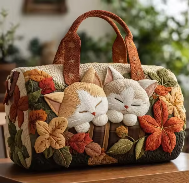 Gladys soft quilted travel bag in the wave-stitch pattern