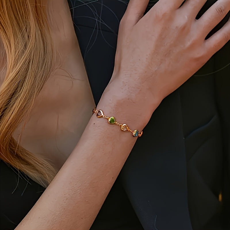 Bracelet - Rainbow Hearts