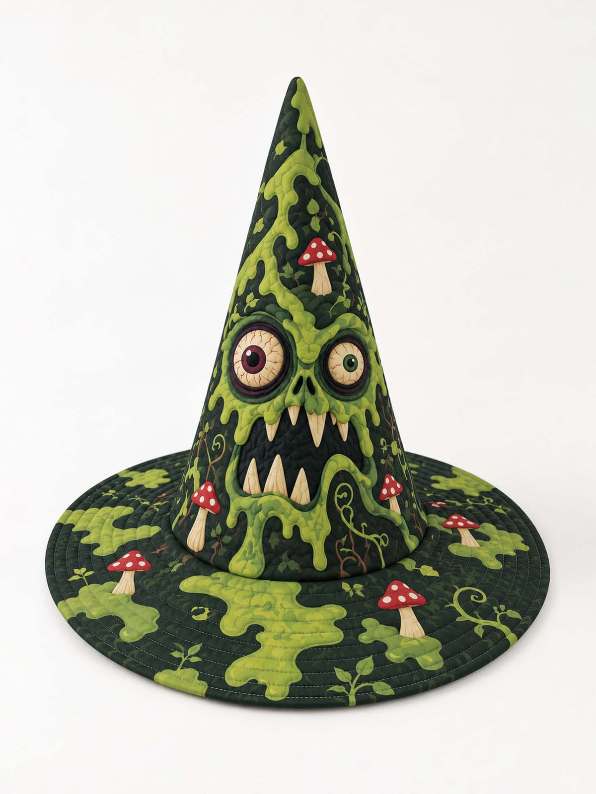 Slime Monster quilted witch hat – slime monster
