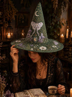 Quilted Witch Hat - Luna Moth Garden – view 2