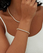 Gold-Tone Tennis Bracelet - Sparkle