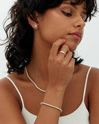 Gold-Tone Tennis Bracelet - Sparkle
