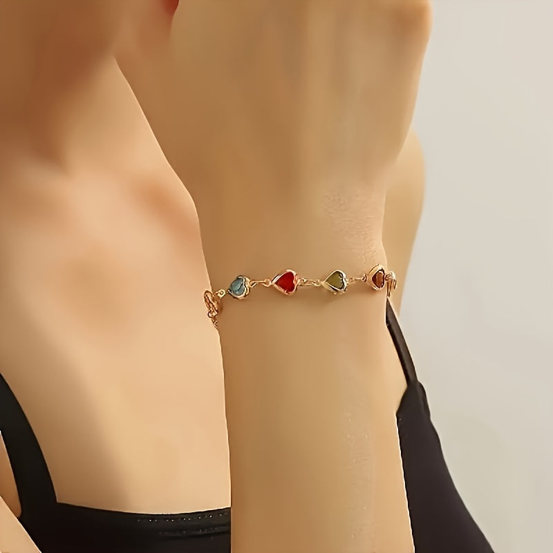 Bracelet - Rainbow Hearts