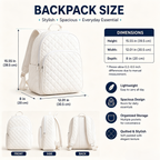 Padded Quilted Backpack - Turtle Waves – view 3