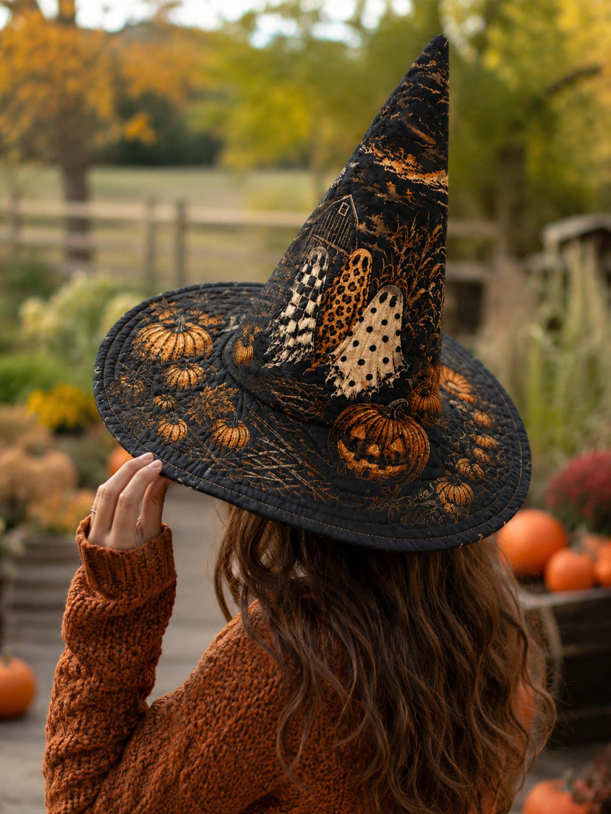 Quilted Witch Hat - Haunted Pumpkin Patch – view 2