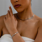 Necklace & Bracelet Set - Snake Chain