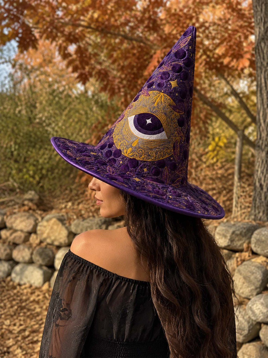 Quilted Witch Hat - Mystic Eye – view 2