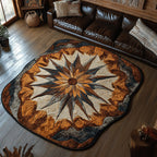 Compass Star shaped rug – compass star shape