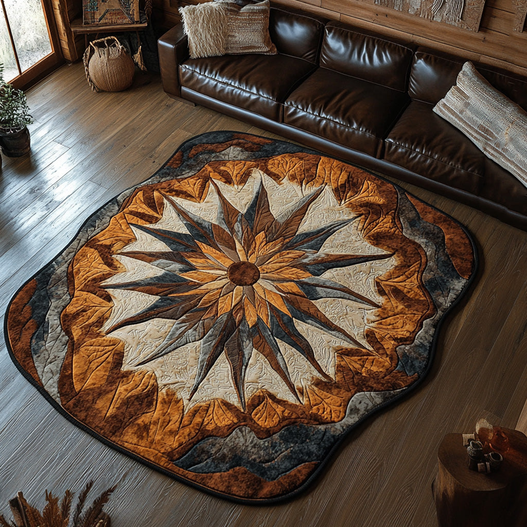 Compass Star shaped rug – compass star shape