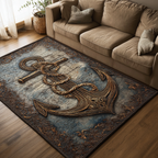 Anchor Tide rug – weathered anchor