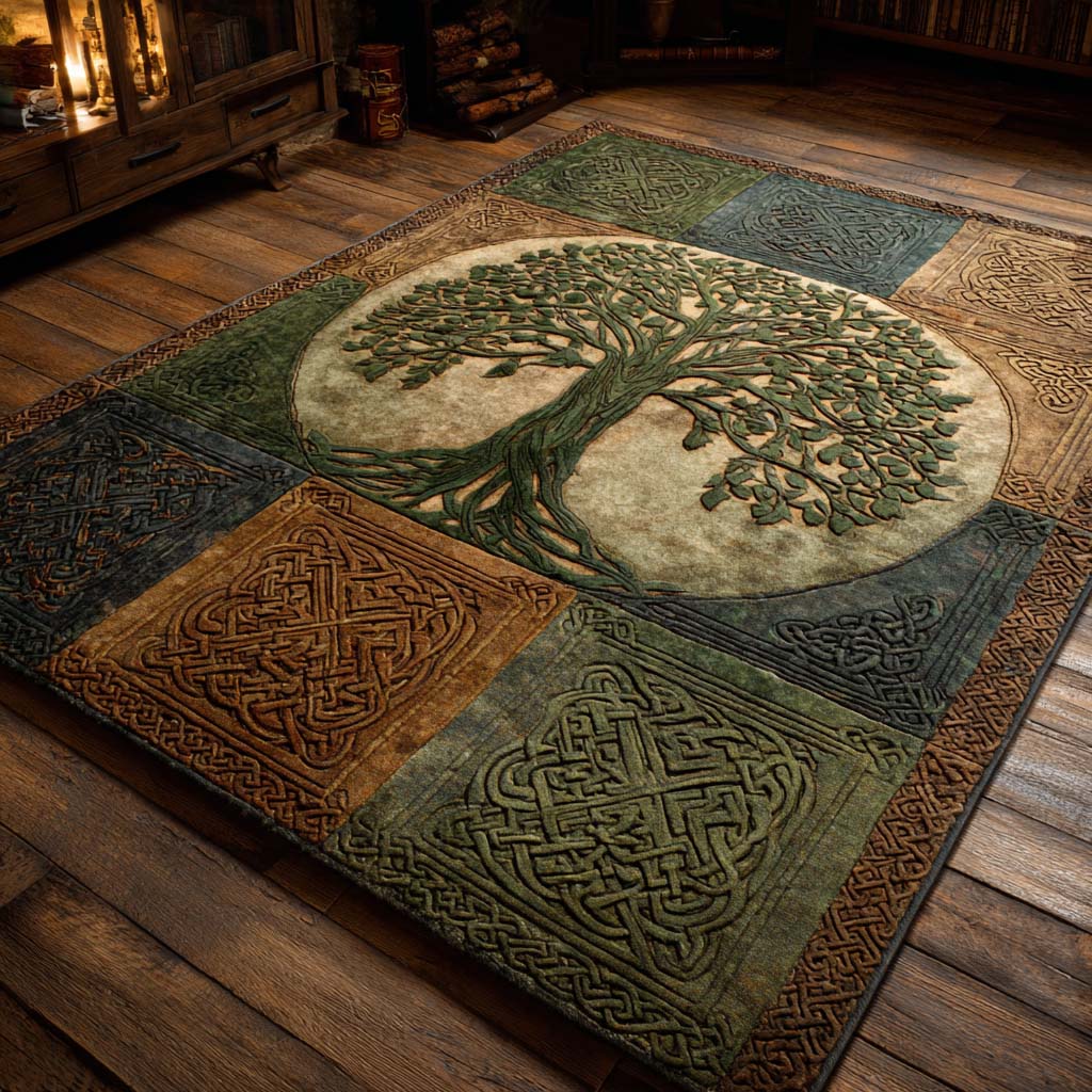 Ancient Canopy rug – tree of life and knots