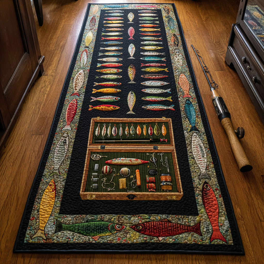 Aqua Drift Tackle hallway runner – fishing lures