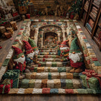 Archway Gnome rug – gnomes by a stairway