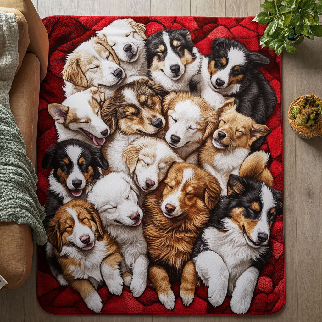 Puppy Pile rug – pile of puppies