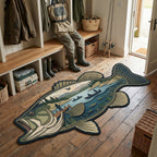 Bass Drift shaped rug – bass shape
