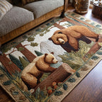 Bear Family rug – bear and cub