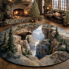 Bear Whisper Canyon round quilted mat – bear by canyon