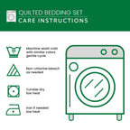 Care instructions – 3-Piece Quilted Bedspread Set - Desert Rider