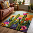 Blooming Cactus rug – flowering cactus