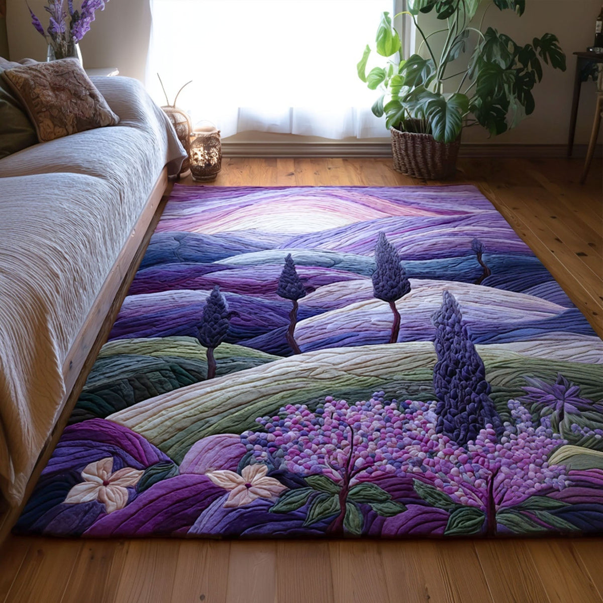 Lavender Haze rug – lavender hills