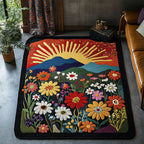 Blossom Valley rug – wildflowers at sunrise