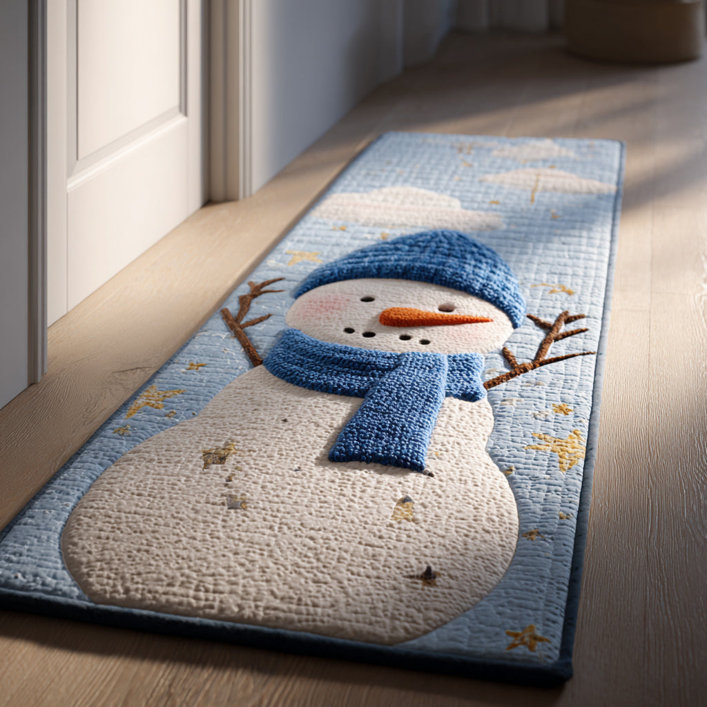 Blue Snowman hallway runner – snowman in blue